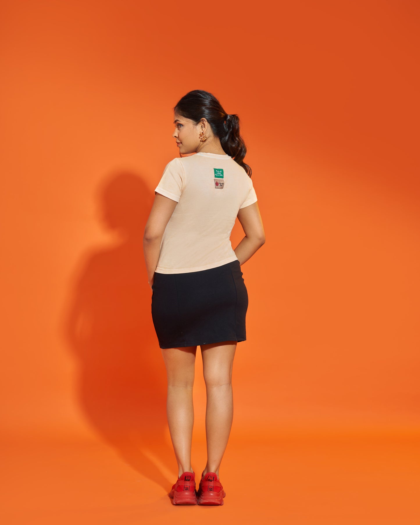 Organic Cotton Milky Orange T-shirt Back