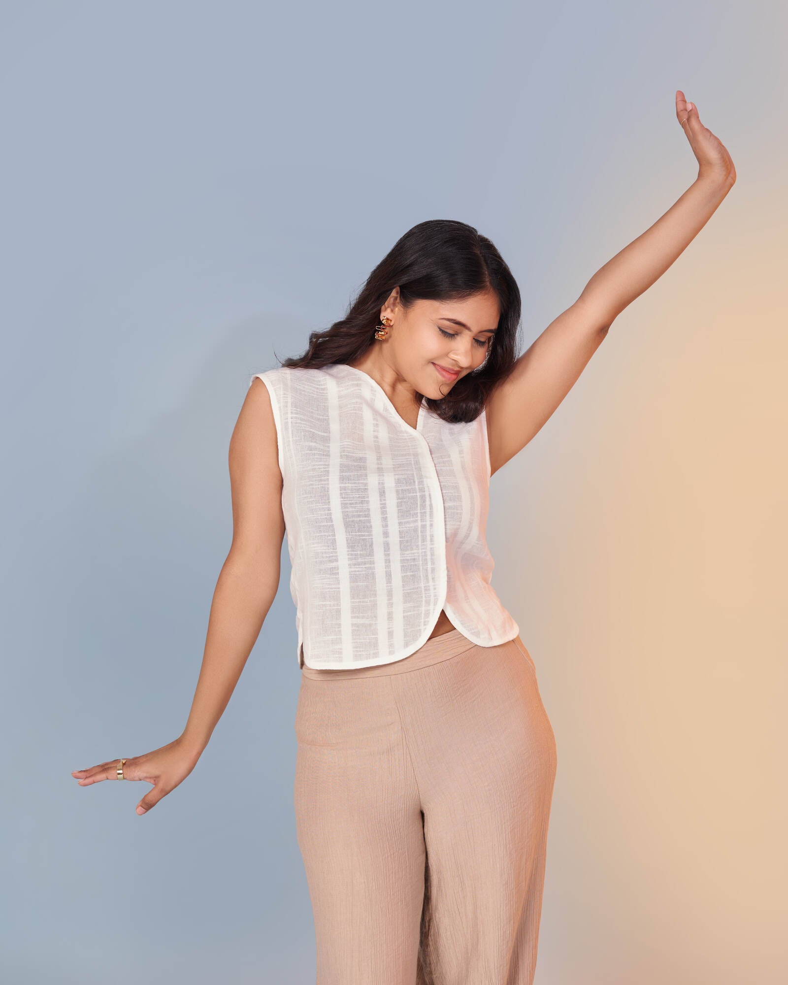 Classic White Hemp Top Front 2