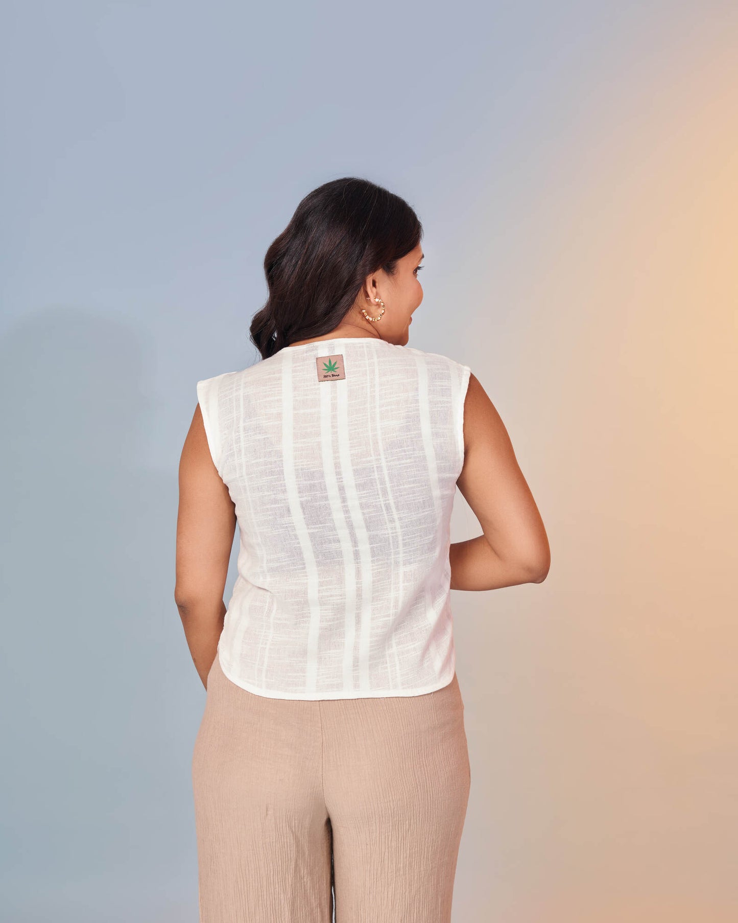 The All Rounder Hemp Top- Classic White